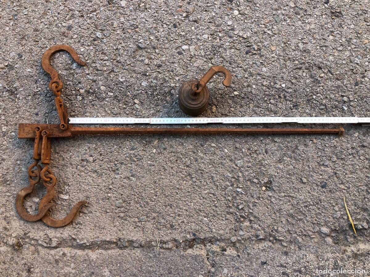Antig&uuml;edades: BALANZA ROMANA 74 CM - Foto 2
