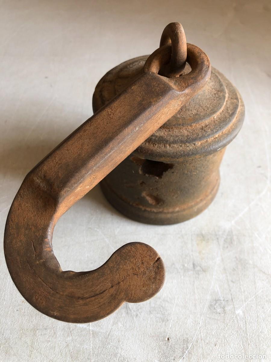 Antig&uuml;edades: BALANZA ROMANA 74 CM - Foto 3