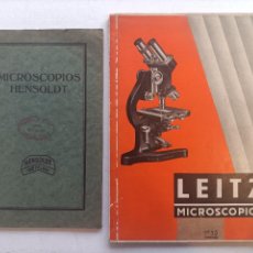 Antigüedades: MICROSCOPIOS LEITZ 1933 HENDSOLT 1923. Lote 364458381