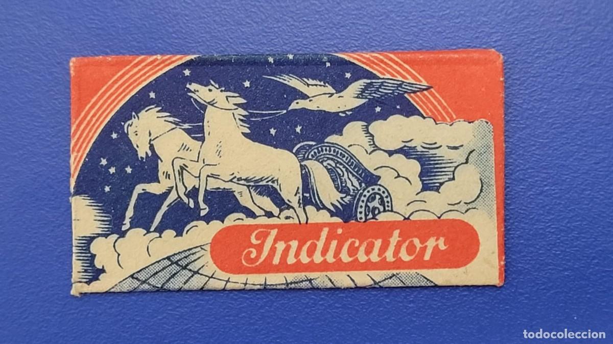 Antig&uuml;edades: L8 FUNDA HOJA CON CUCHILLA DE AFEITAR INDICATOR - Foto 1