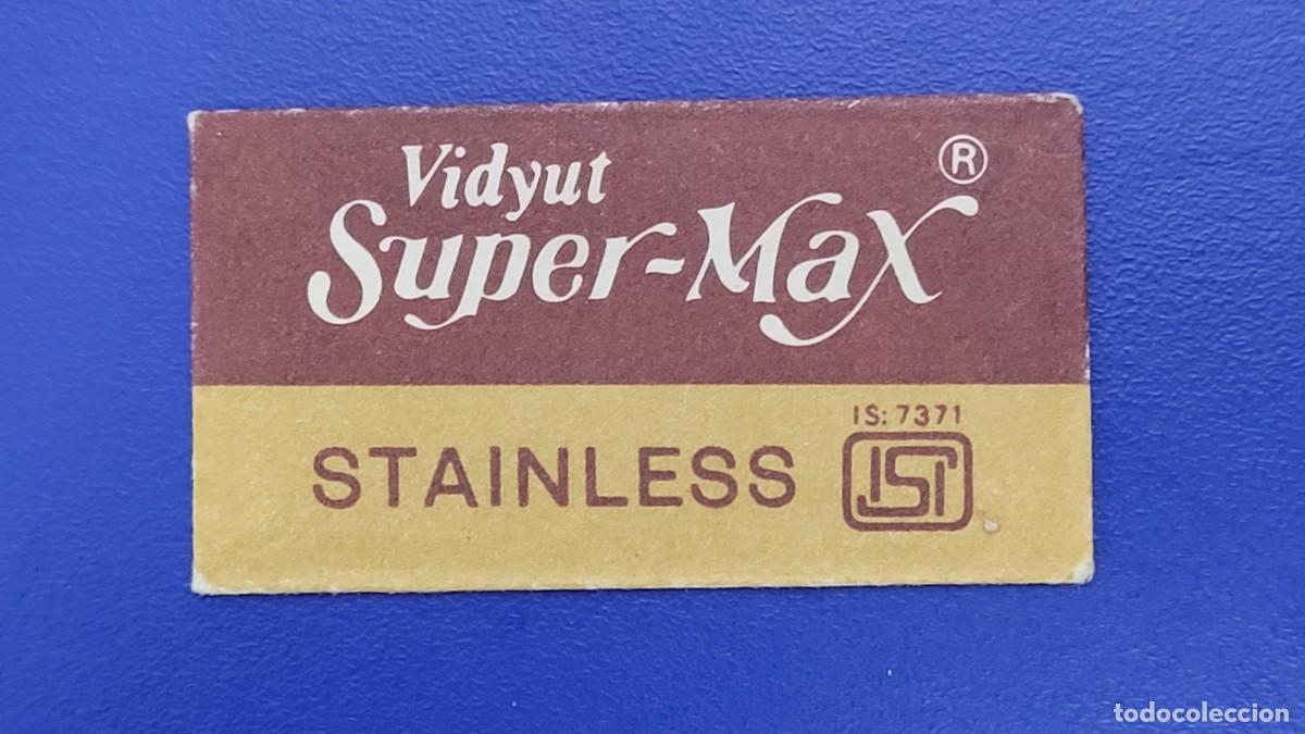 Antig&uuml;edades: L27 FUNDA HOJA CON CUCHILLA DE AFEITAR SUPER-MAX - Foto 1
