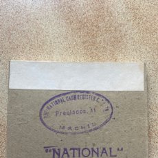 Antigüedades: NATIONAL CASH REGISTER AÑO 1910 TALONARIO RECIBOS A CUENTA.. Lote 365539686