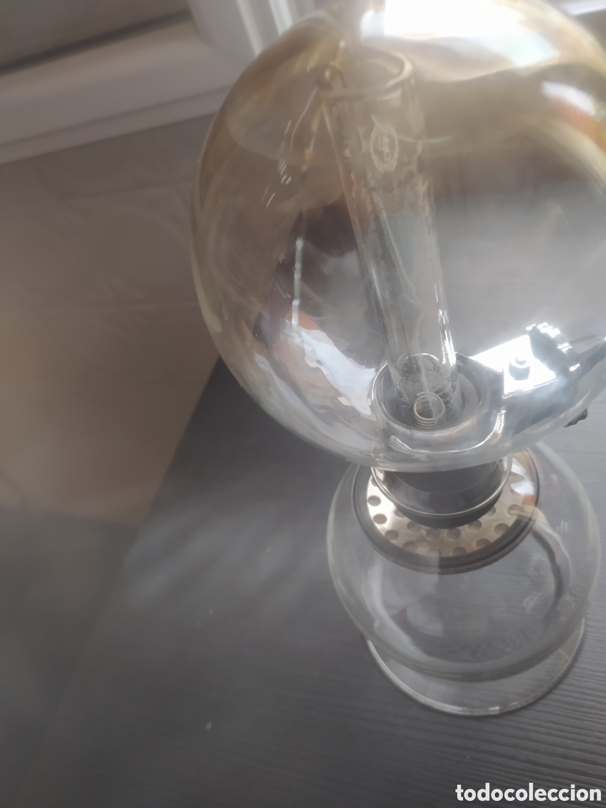 Antig&uuml;edades: Cafetera de cristal bombas americana - Foto 4