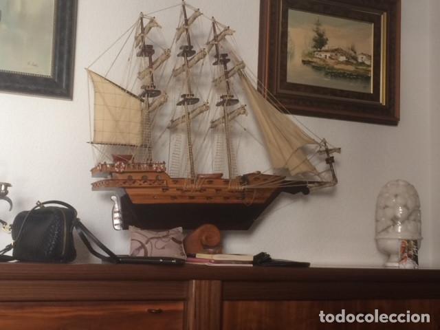 Antig&uuml;edades: barco de madera hecho a mano a&ntilde;os 70 - Foto 1