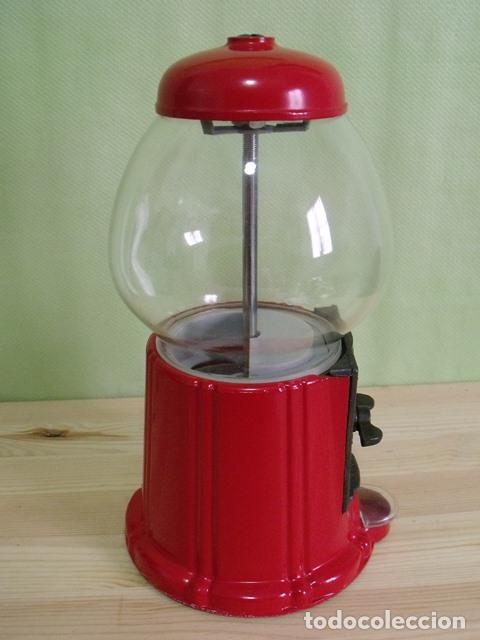 Antig&uuml;edades: M&aacute;quina Expendedora Chicles Gumball Machine - Foto 7