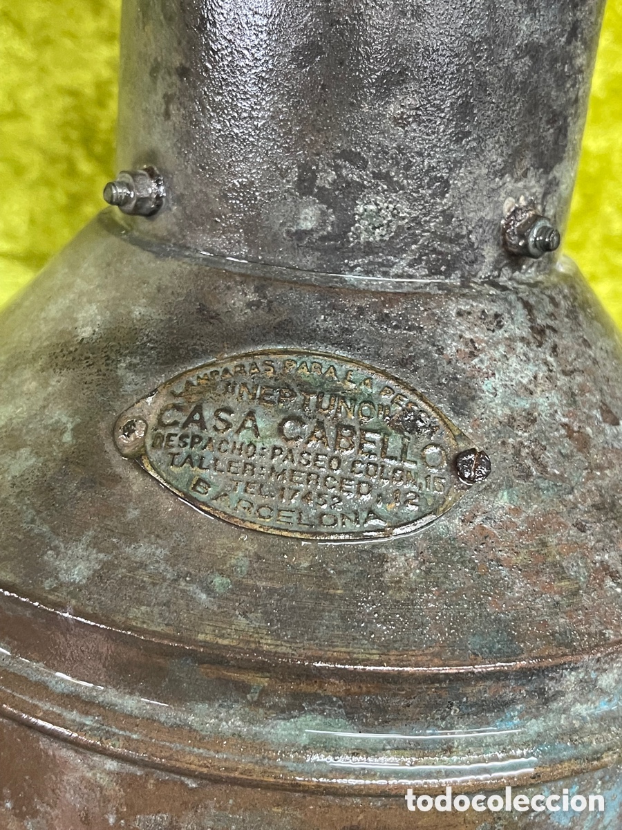 Antig&uuml;edades: L&aacute;mpara de barca grande casa cabello Barcelona - Foto 2