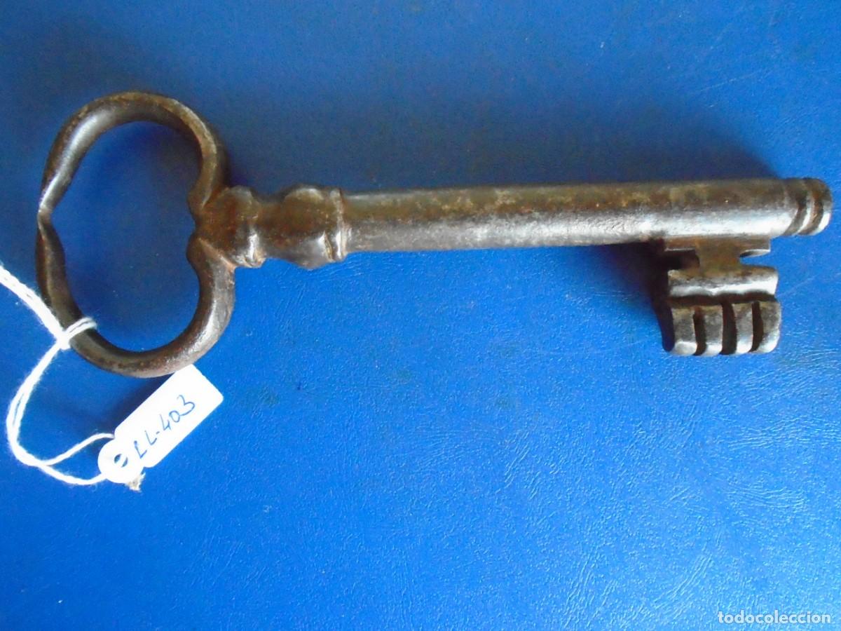 Antig&uuml;edades: (LL-403)LLAVE DE FORJA SIGLO XVIII-XIX - Foto 2