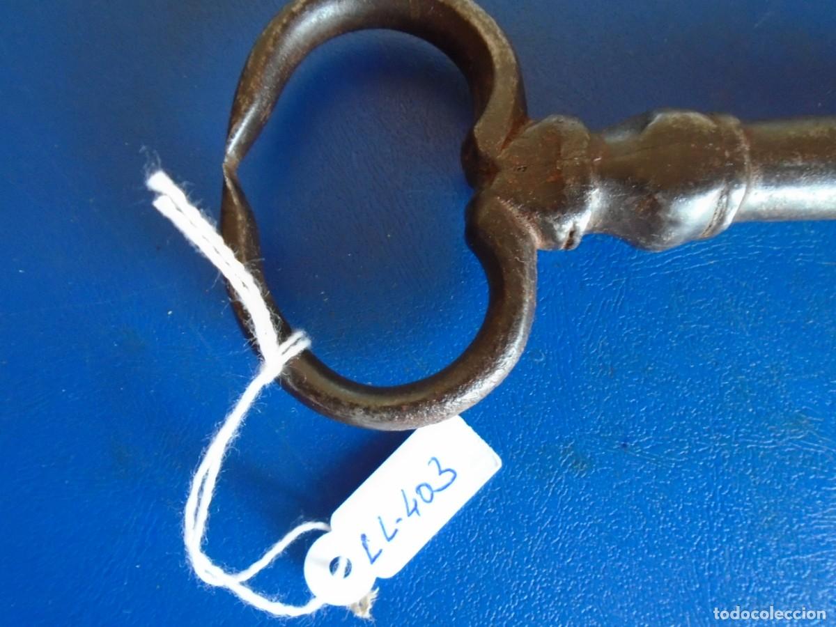 Antig&uuml;edades: (LL-403)LLAVE DE FORJA SIGLO XVIII-XIX - Foto 3