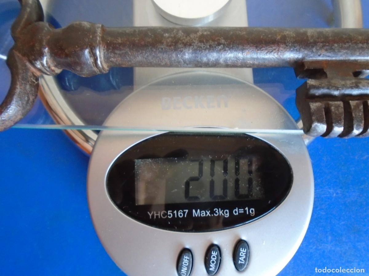 Antig&uuml;edades: (LL-403)LLAVE DE FORJA SIGLO XVIII-XIX - Foto 7