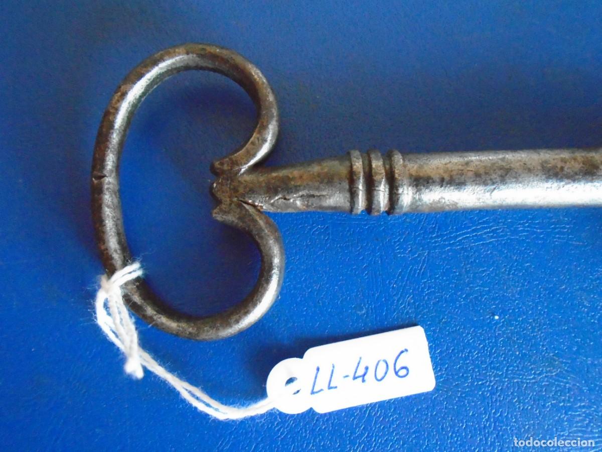 Antig&uuml;edades: (LL-406)LLAVE DE FORJA SIGLO XVIII-XIX - Foto 2