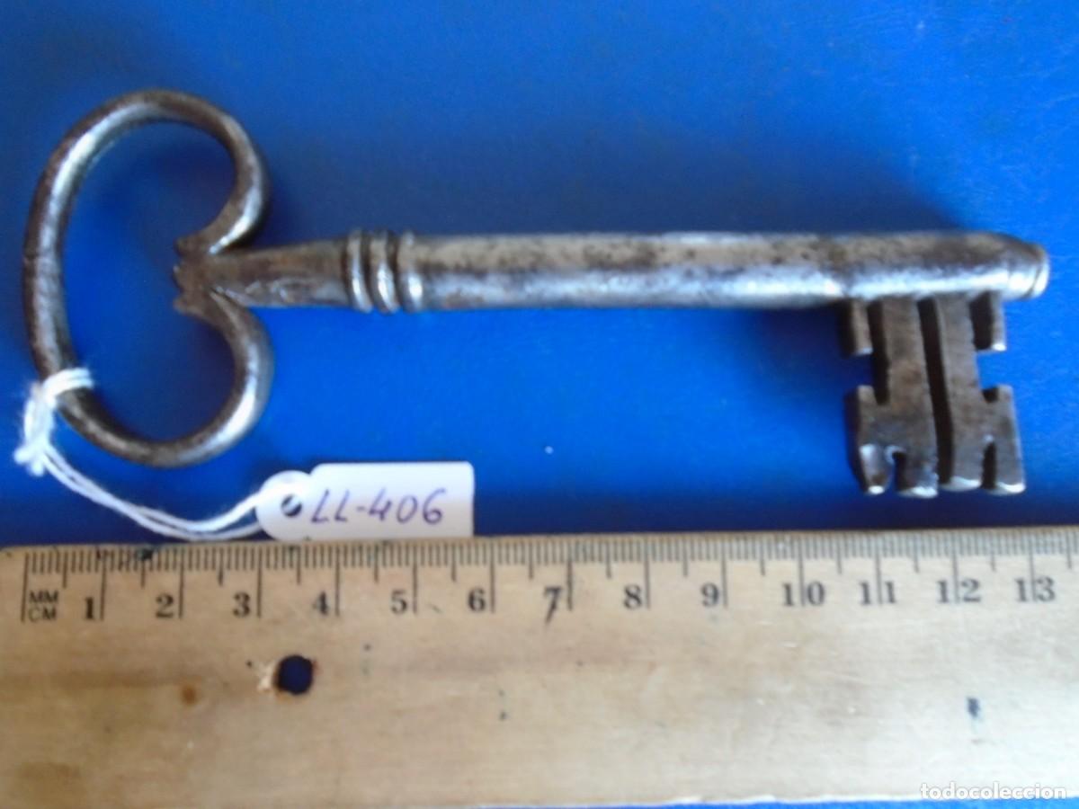 Antig&uuml;edades: (LL-406)LLAVE DE FORJA SIGLO XVIII-XIX - Foto 3