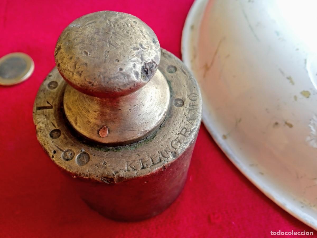 Antig&uuml;edades: Balanza antigua inglesa con pesa - Foto 5