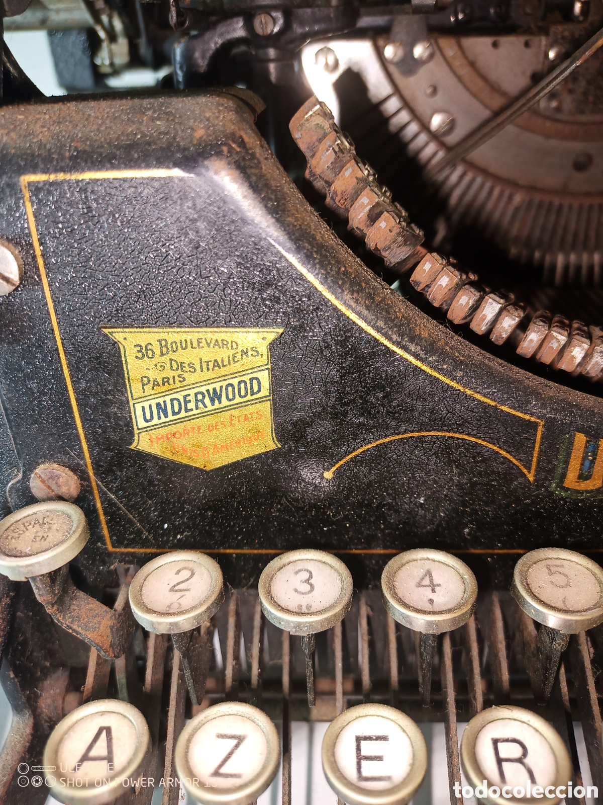 Antig&uuml;edades: Maquina escribir Underwood - Foto 7