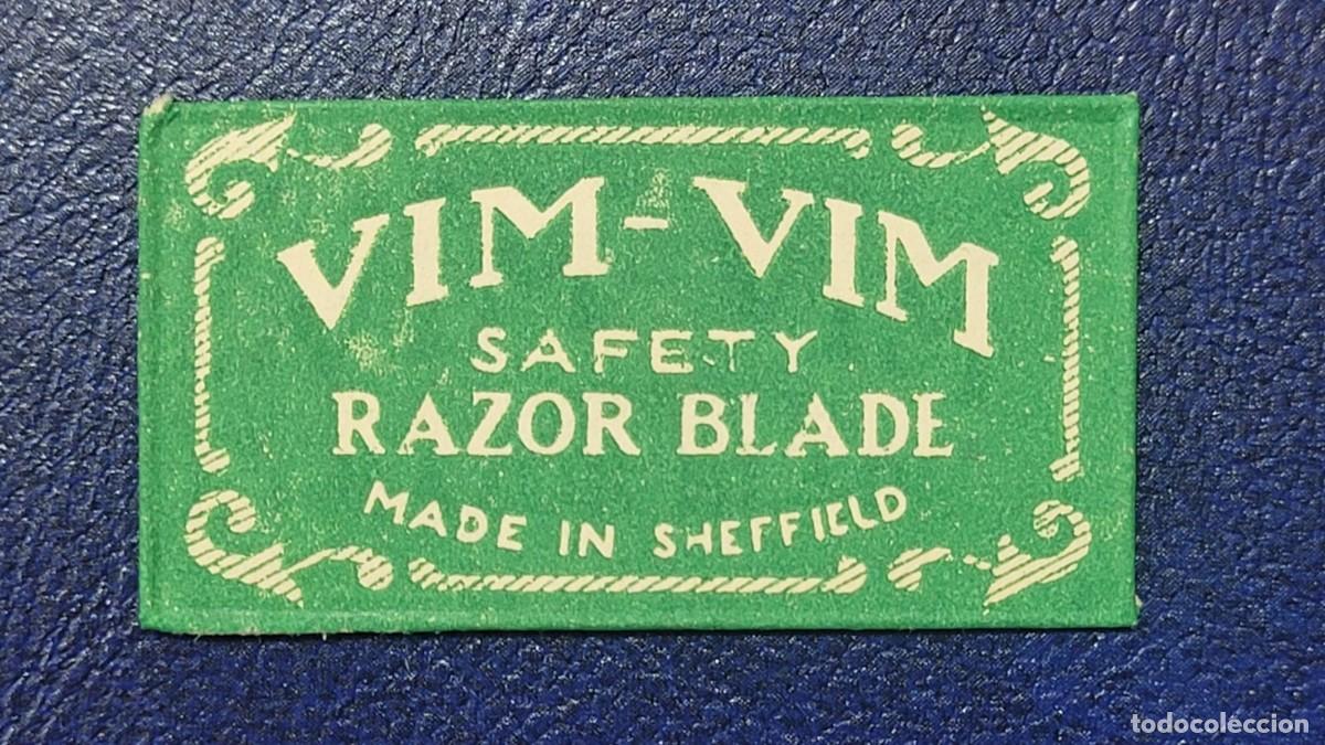 Antig&uuml;edades: L185 FUNDA HOJA CON CUCHILLA DE AFEITAR VIM - VIM RAZOR BLADE - Foto 1