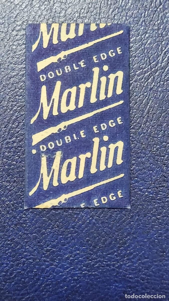 Antig&uuml;edades: L249 FUNDA HOJA CON CUCHILLA DE AFEITAR MARLIN - Foto 1