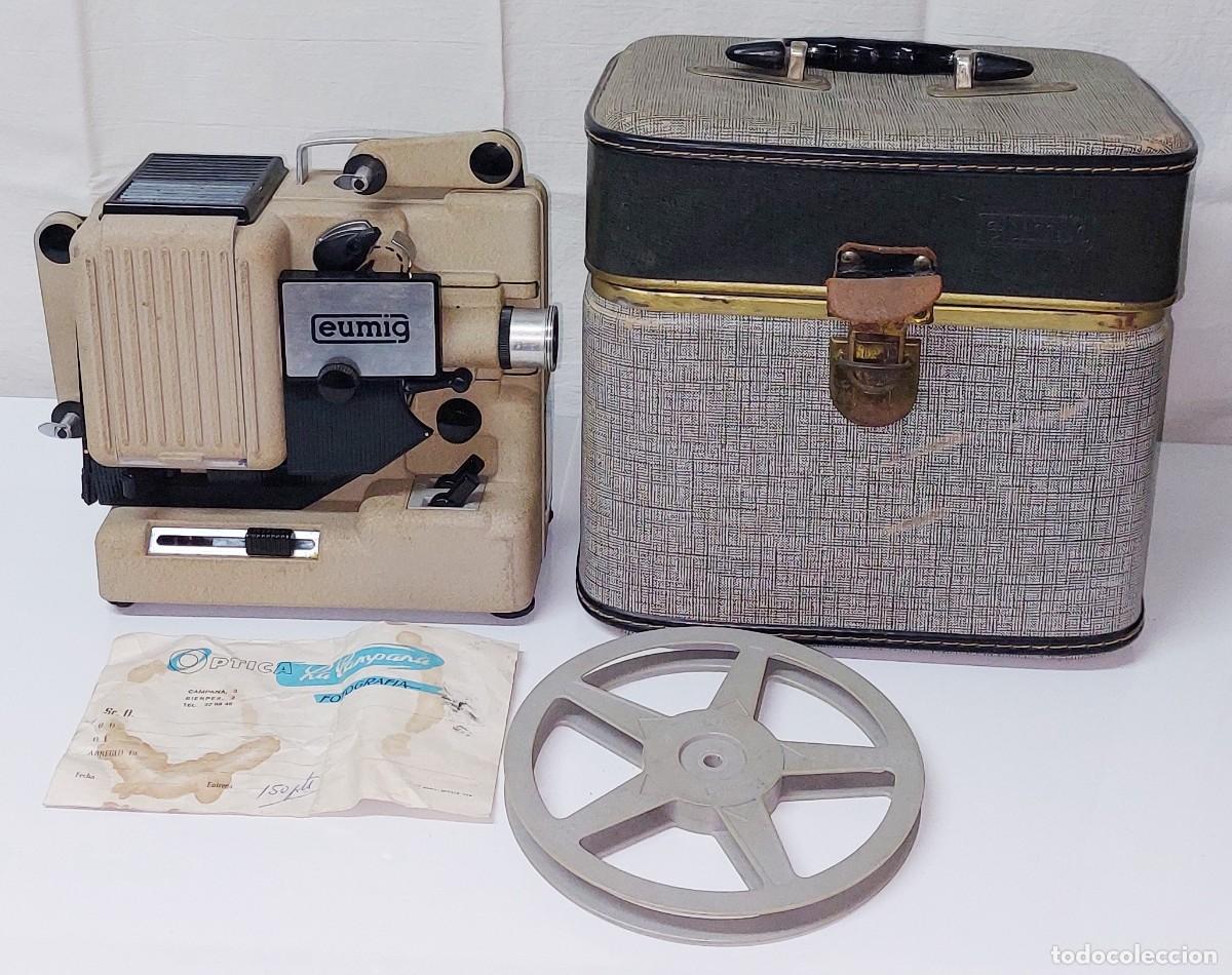 Antig&uuml;edades: Proyector de super 8 Eumig Wien P8 automatic con caja - Foto 2