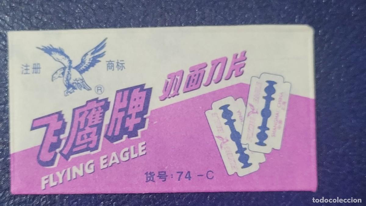 Antig&uuml;edades: L329 FUNDA HOJA CON CUCHILLA DE AFEITAR FLYNG EAGLE - Foto 1