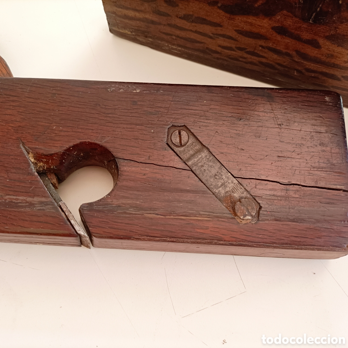 Antig&uuml;edades: PAREJA ANTIGUOS CEPILLOS CARPINTERIA. HERRAMIENTA - Foto 4