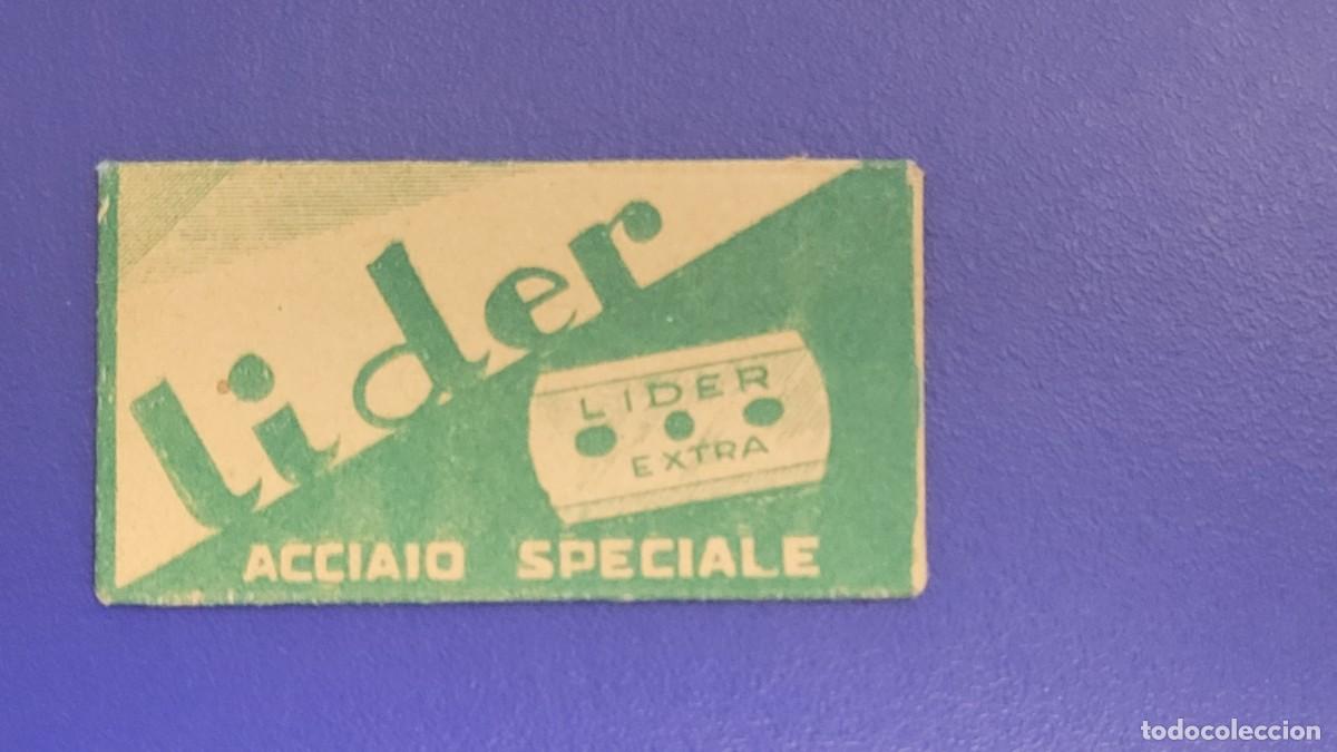 Antig&uuml;edades: L82 FUNDA HOJA CON CUCHILLA DE AFEITAR LIDER - Foto 1