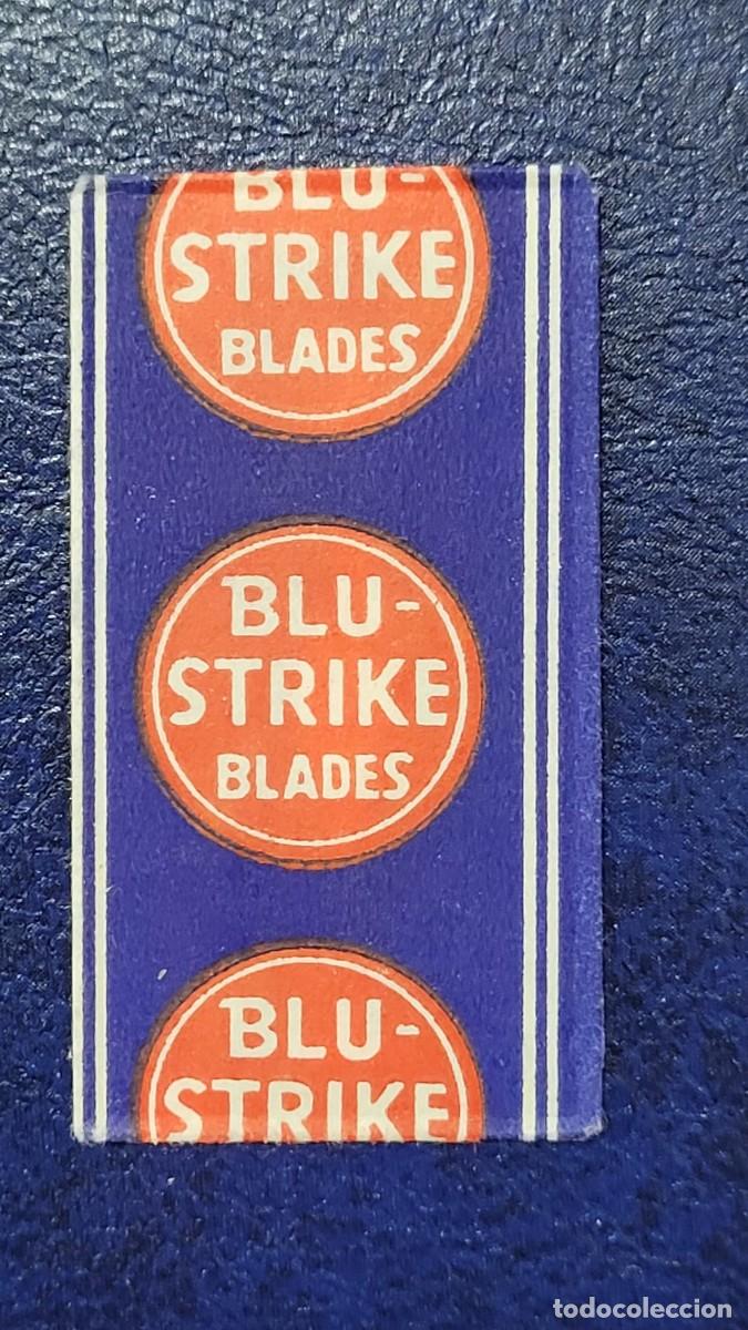 Antig&uuml;edades: L392 FUNDA HOJA CON CUCHILLA DE AFEITAR BLU-STRIKE - Foto 1
