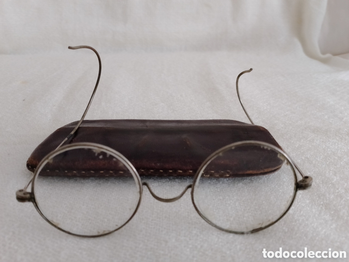 Antig&uuml;edades: Antiguas Gafas con Funda. - Foto 3