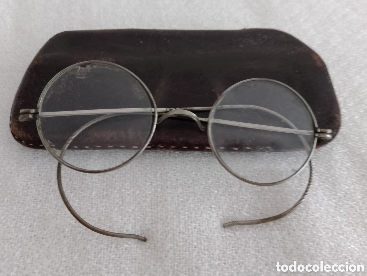Antig&uuml;edades: Antiguas Gafas con Funda. - Foto 8