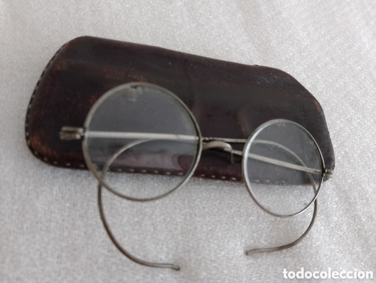 Antig&uuml;edades: Antiguas Gafas con Funda. - Foto 1