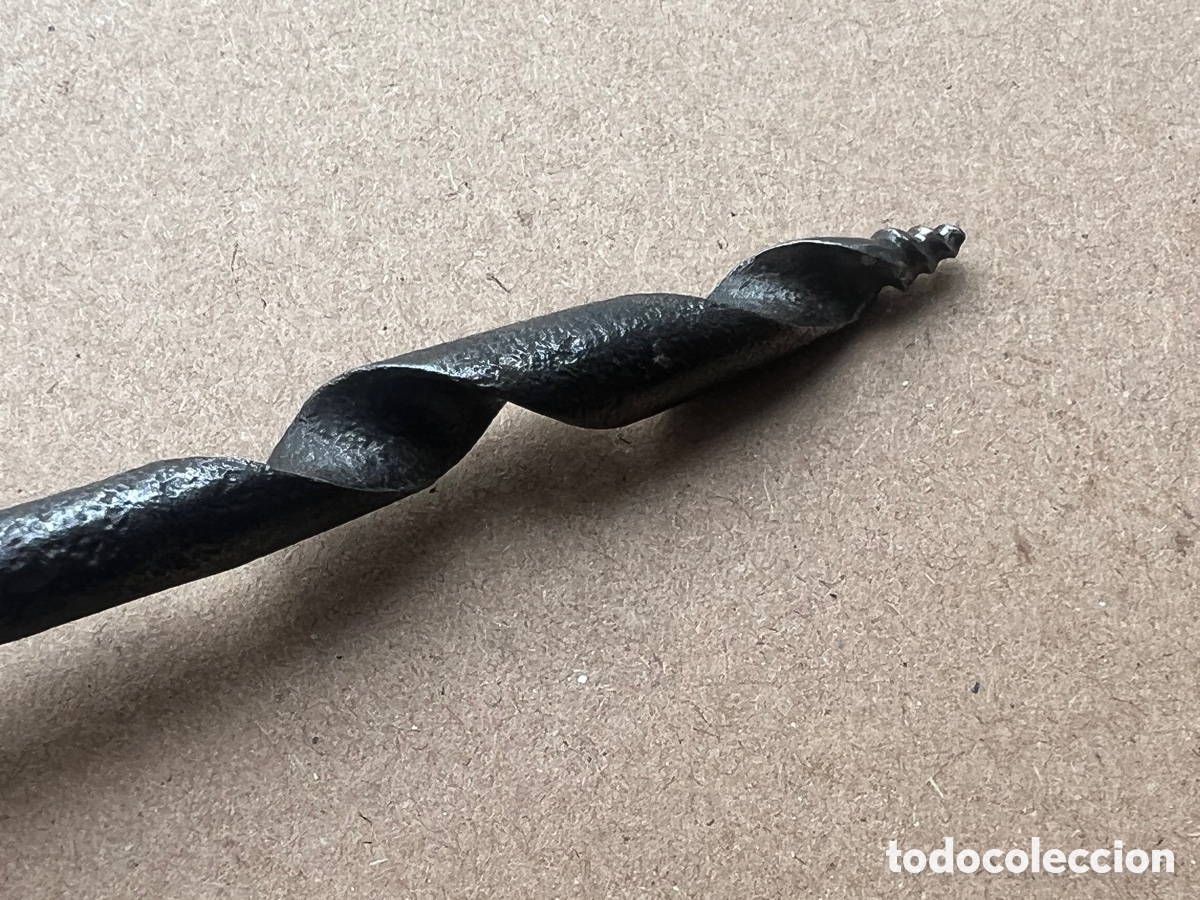 Antig&uuml;edades: Berbiqu&iacute; de carpintero de 9,5 cm de hierro y 13 de mando - Foto 4
