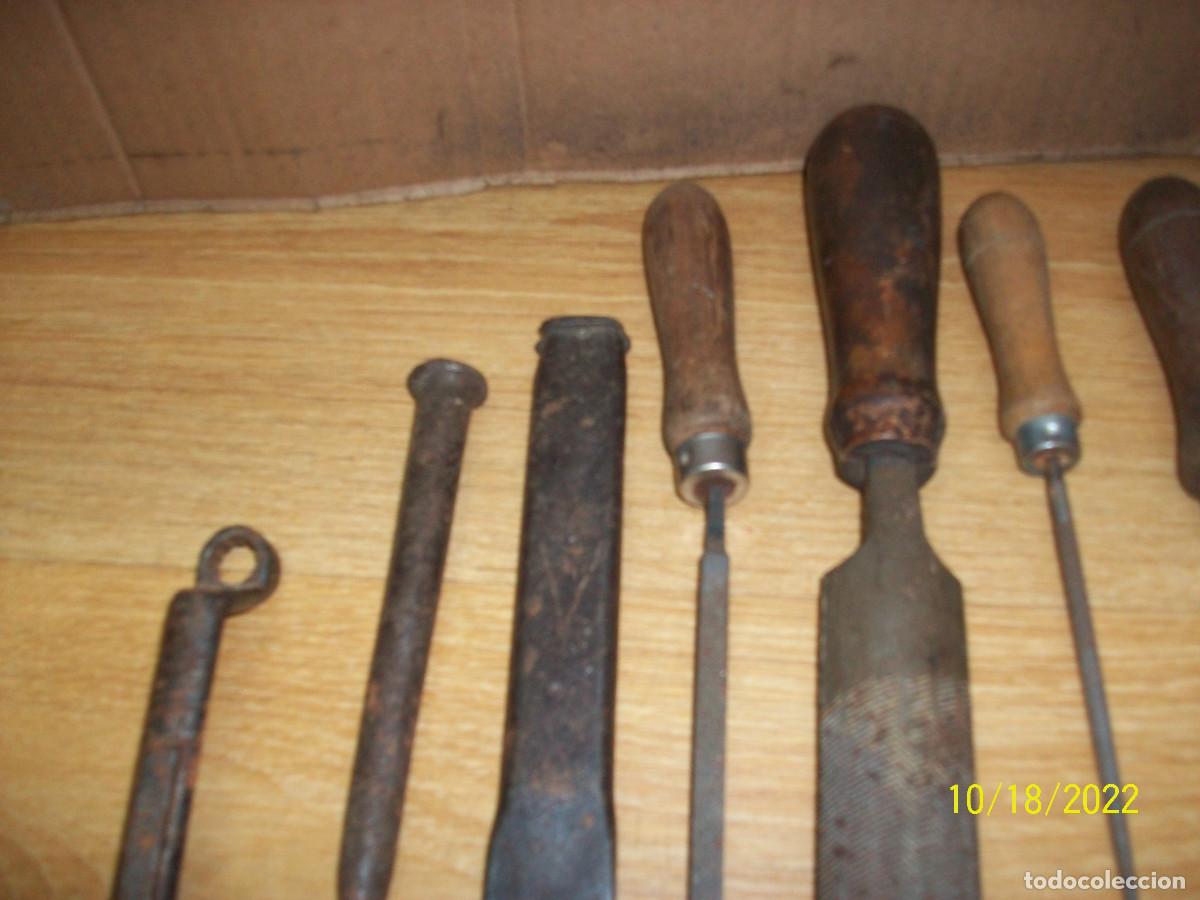Antig&uuml;edades: LOTE DE 18 HERRAMIENTAS - Foto 2