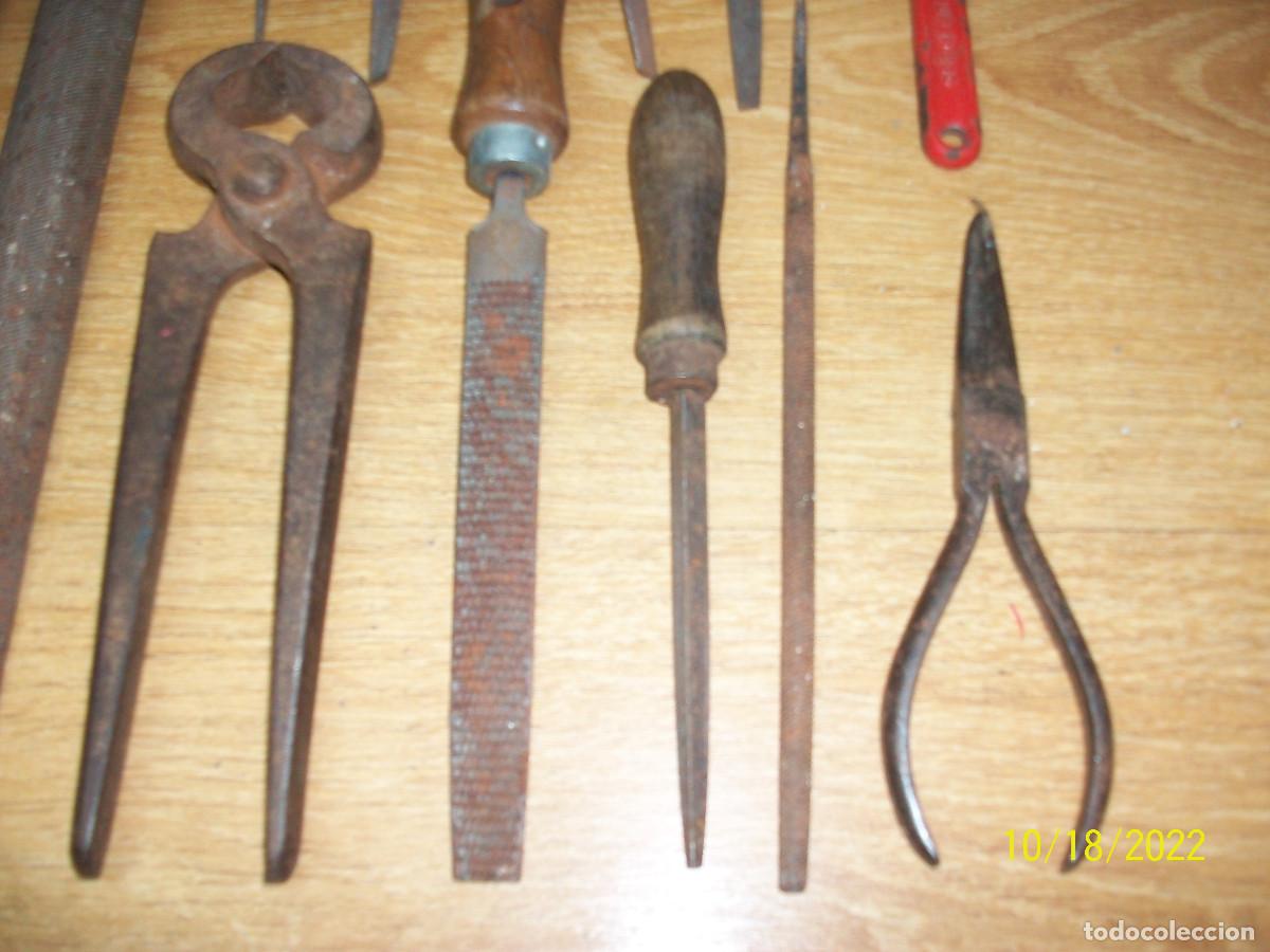 Antig&uuml;edades: LOTE DE 18 HERRAMIENTAS - Foto 5