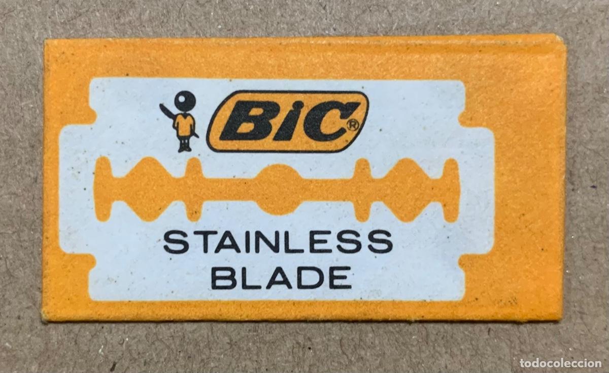 Antig&uuml;edades: CUCHILLA DE AFEITAR BIC STAINLESS BLADE HOJA - Foto 1