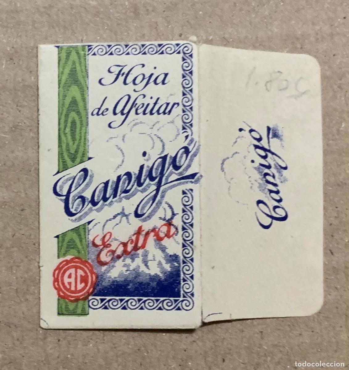 Antig&uuml;edades: CUCHILLA DE AFEITAR CANIGO EXTRA BLADE HOJA - Foto 1