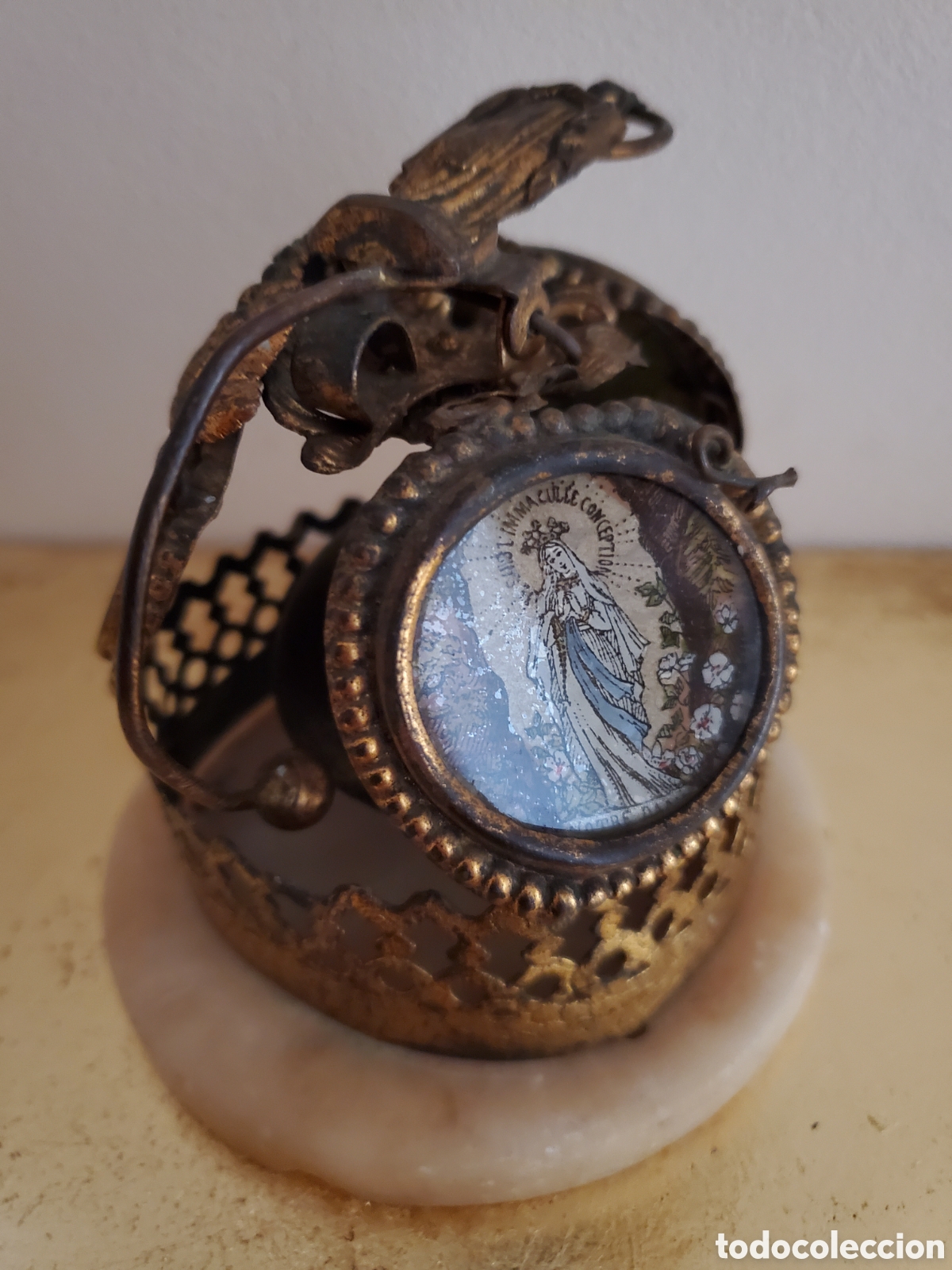 Antig&uuml;edades: Timbre de hotel (Rdo. de LOURDES) - Foto 2