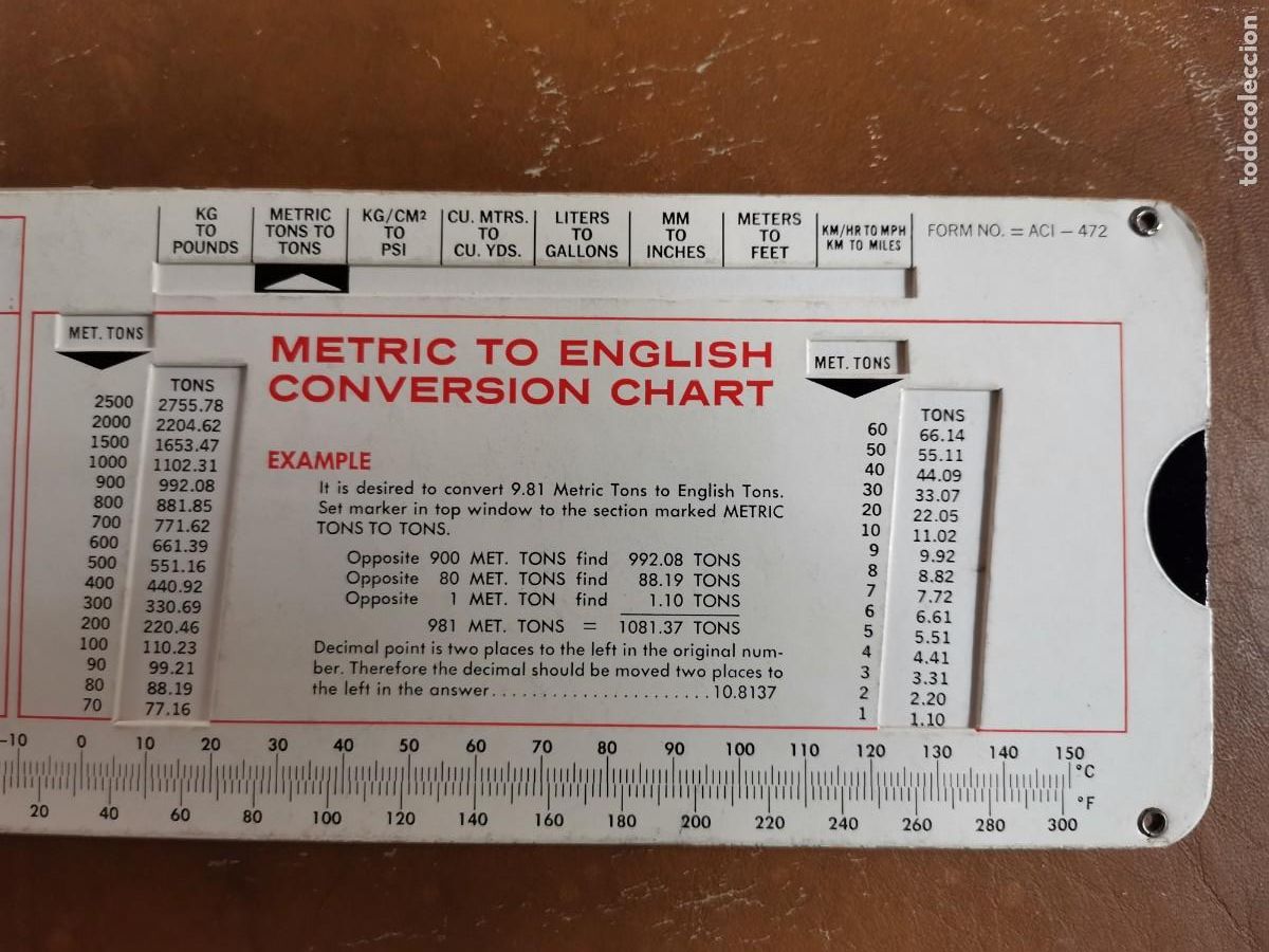 Antig&uuml;edades: ALLIS CHALMERS ENGLISH TO METRIC CONVERSION CHART - Foto 3