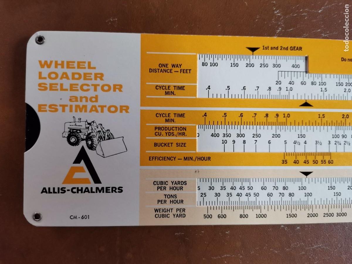 Antig&uuml;edades: 1968 ALLIS CHALMERS WHEEL LOADER SELECTOR AND ESTIMATOR - Foto 5
