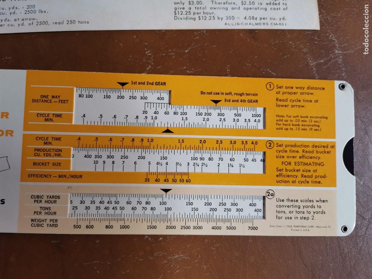 Antig&uuml;edades: 1968 ALLIS CHALMERS WHEEL LOADER SELECTOR AND ESTIMATOR - Foto 6