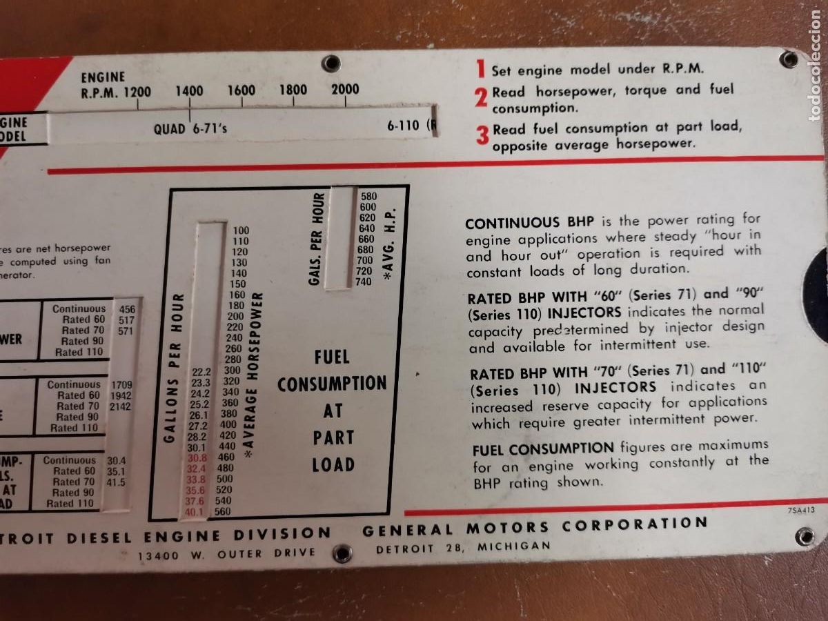 Antig&uuml;edades: 1956 GENERAL MOTORS PERFORMANCE DATA COMPARATOR - Foto 3