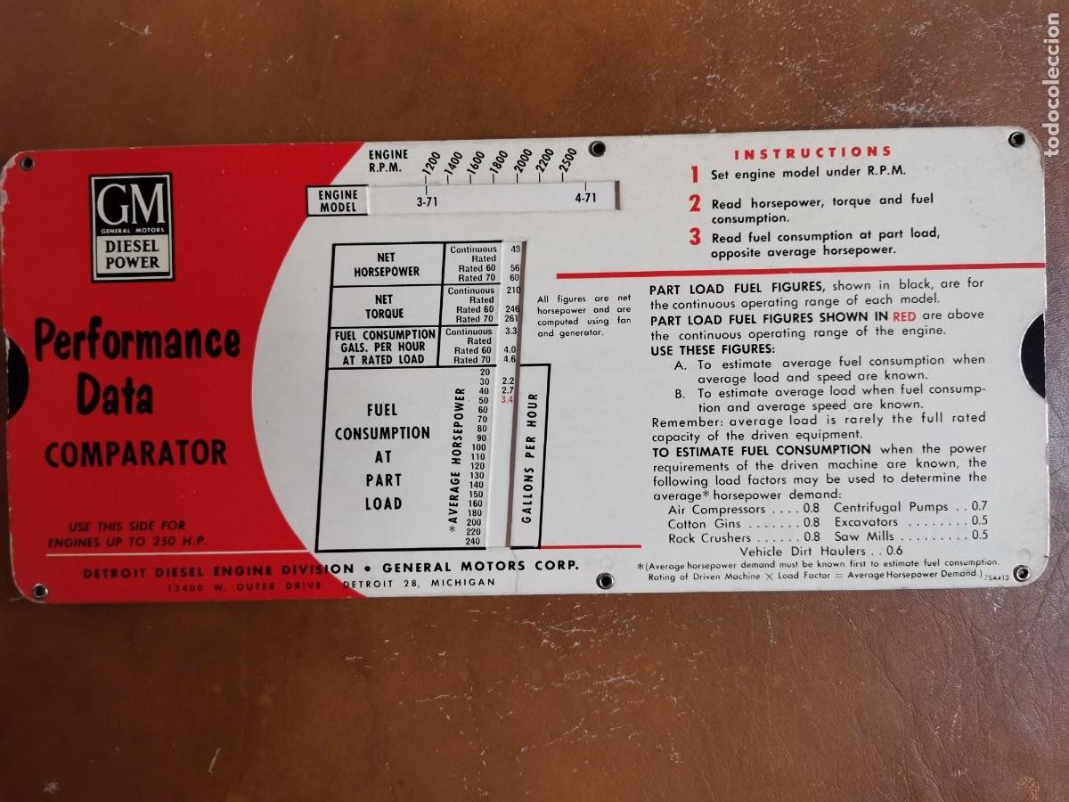 Antig&uuml;edades: 1956 GENERAL MOTORS PERFORMANCE DATA COMPARATOR - Foto 4