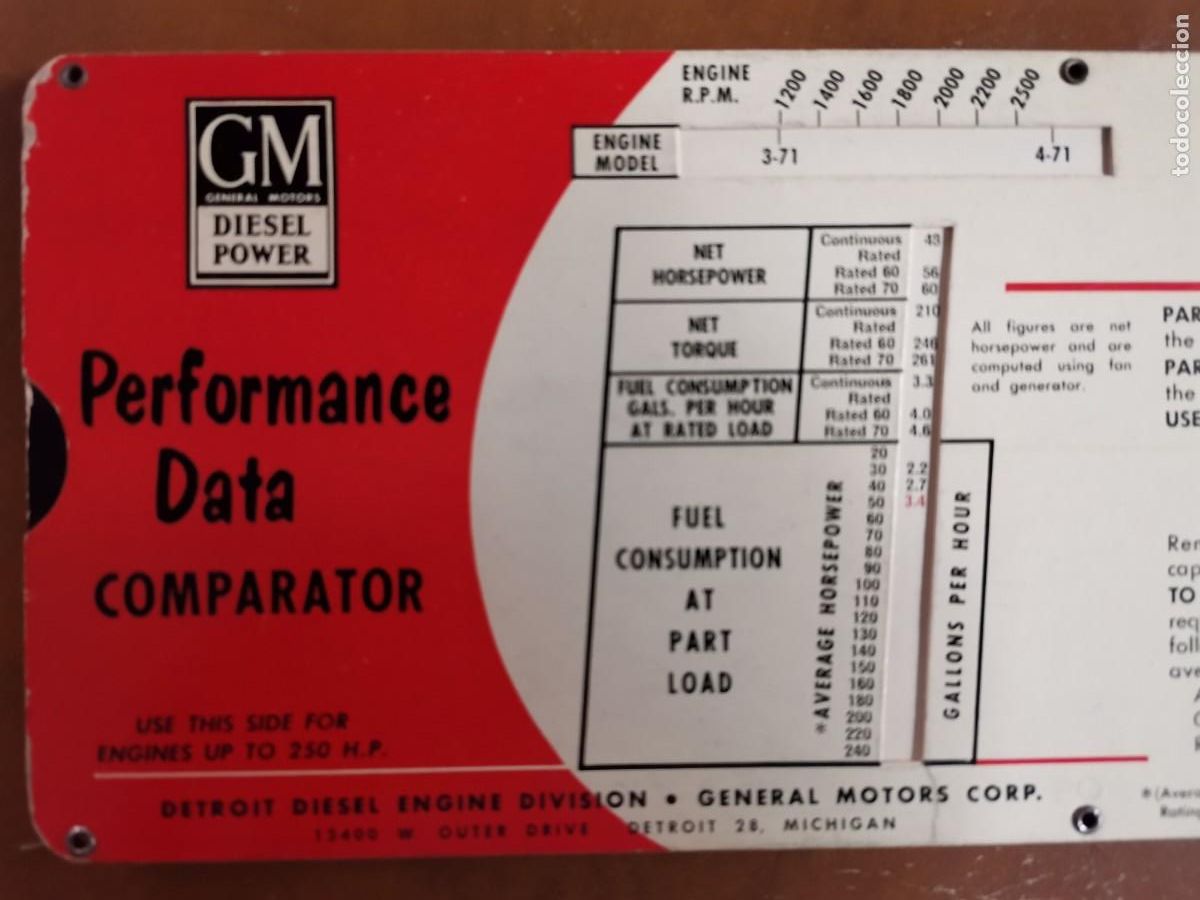 Antig&uuml;edades: 1956 GENERAL MOTORS PERFORMANCE DATA COMPARATOR - Foto 5