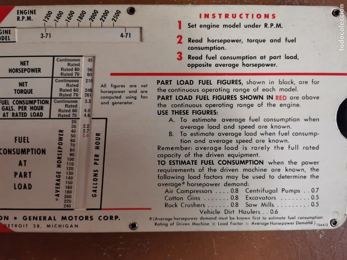 Antig&uuml;edades: 1956 GENERAL MOTORS PERFORMANCE DATA COMPARATOR - Foto 6
