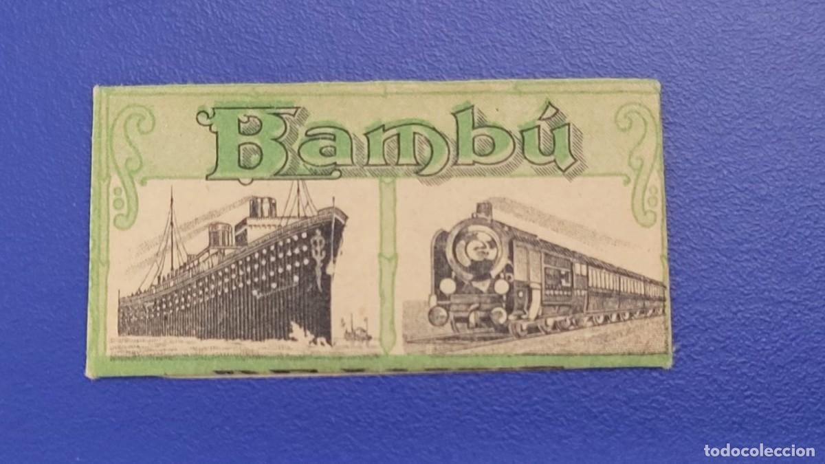 Antig&uuml;edades: L86 FUNDA HOJA CON CUCHILLA DE AFEITAR BAMBU - Foto 1