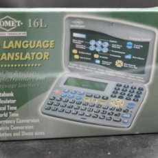Antigüedades: TRADUCTORA COMET 16 LANGUAGE TRANSLATOR 16 IDIOMAS CALCULADORA CONVERSORA DATABANK
