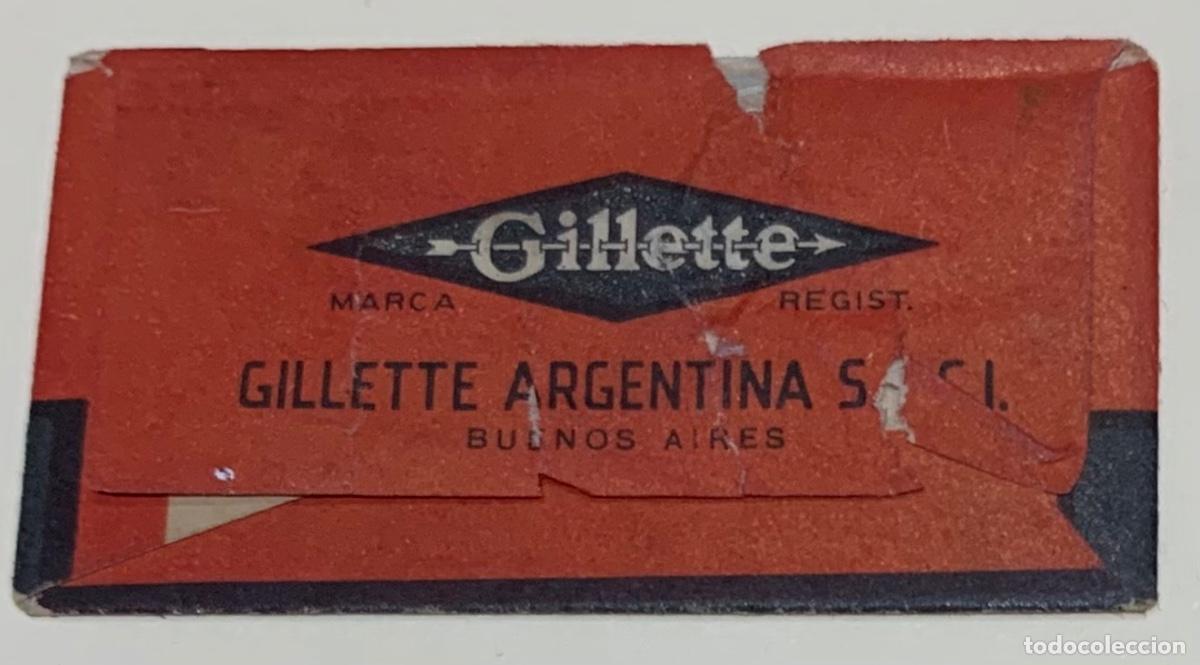 Antig&uuml;edades: CUCHILLA DE AFEITAR GILLETTE THIN BLADE ARGENTINA HOJA - Foto 2