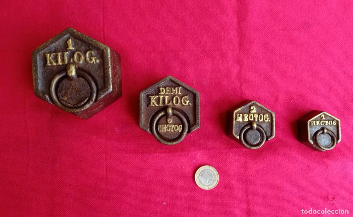 Antig&uuml;edades: Juego de pesas de hierro - Foto 1