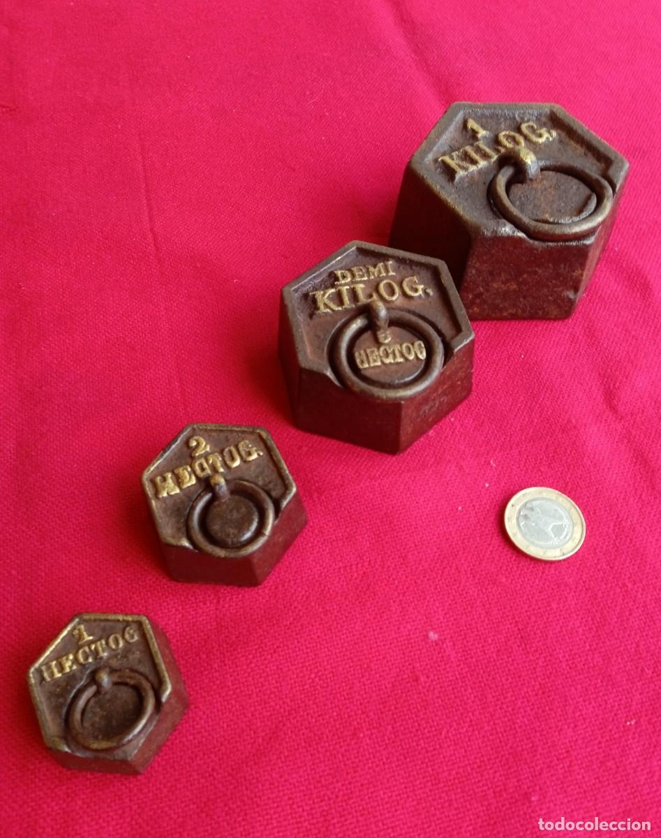 Antig&uuml;edades: Juego de pesas de hierro - Foto 2