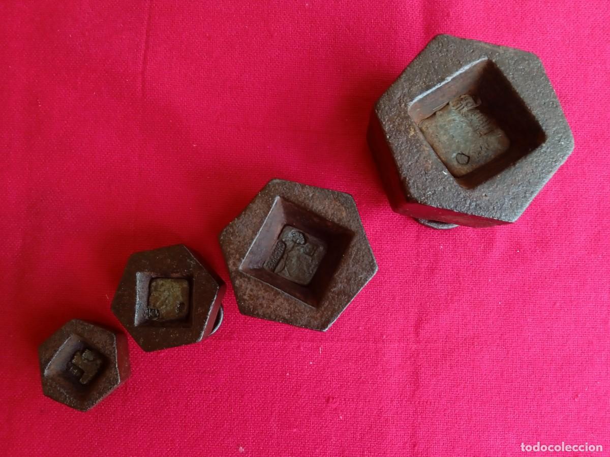 Antig&uuml;edades: Juego de pesas de hierro - Foto 4