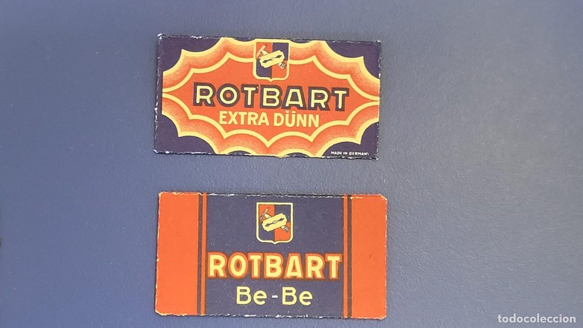 Antig&uuml;edades: L423 FUNDA HOJA CON CUCHILLA DE AFEITAR ROTBART - Foto 1