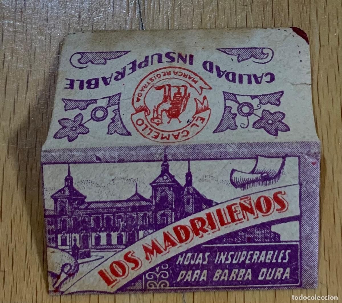 Antig&uuml;edades: CUCHILLA DE AFEITAR LOS MADRILE&Ntilde;OS 0,20 HOJA. - Foto 1