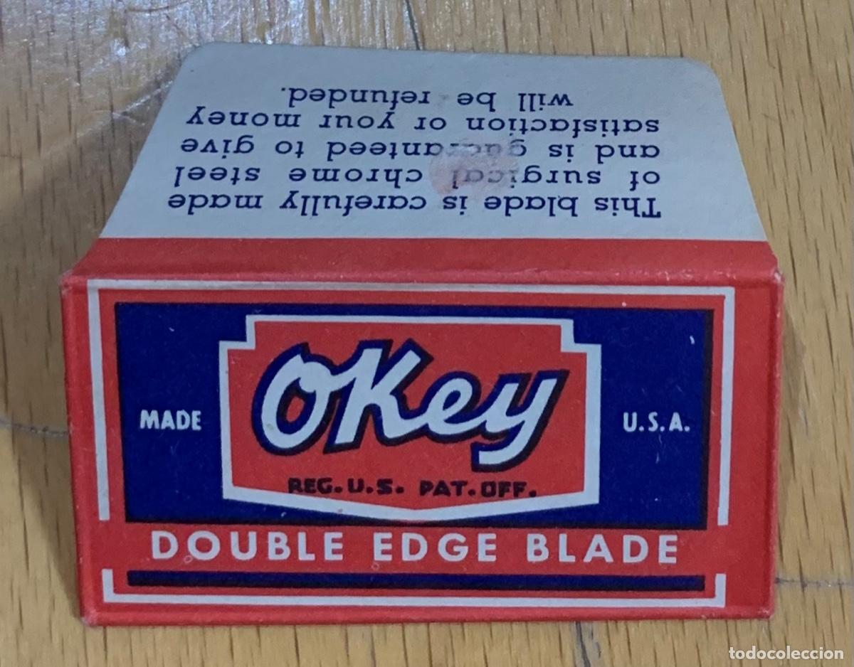 Antig&uuml;edades: CUCHILLA DE AFEITAR OKEY HOJA - Foto 1