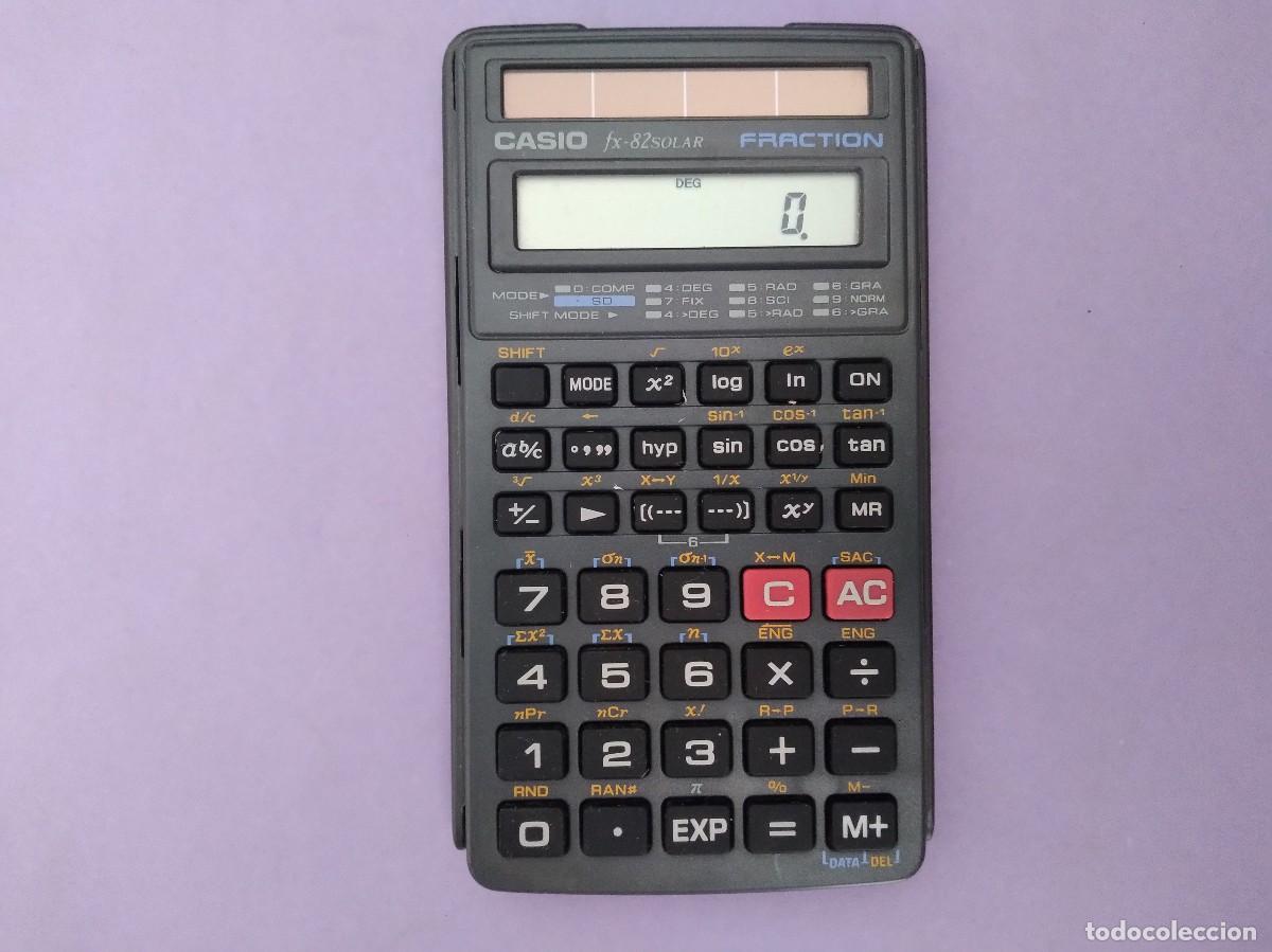 antigua calculadora casio fx-82 solar fraction - Compra todocoleccion